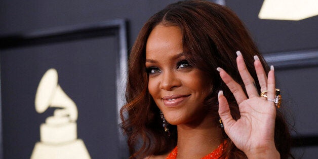 Singer Rihanna arrives at the 59th Annual Grammy Awards in Los Angeles, California, U.S. , February 12, 2017. REUTERS/Mario Anzuoni