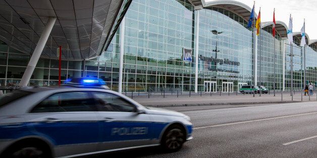 HAMBURG, GERMANY - JUNE 21: The Hamburg Messe, guarded by police is pictured on June 21, 2017 in Hamburg, Germany. Hamburg will host the upcoming G20 summit from July 7-8, with venues to include the Messe trade fair grounds, City Hall and the Elbphilharmonie. City authorities are bracing for large-scale protests that so far include a march of a predicted 100,000 people on July 8. Hamburg has a strong leftist and anarchist subculture. (Photo by Morris MacMatzen/Getty Images)