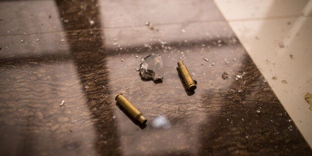 Bullets are seen scattered on an abandoned hospital floor after a heavy fight, as government soldiers continue their assault against the Maute group, in Marawi City, Philippines June 12, 2017. (Photo by Richard Atrero de Guzman/NurPhoto via Getty Images)