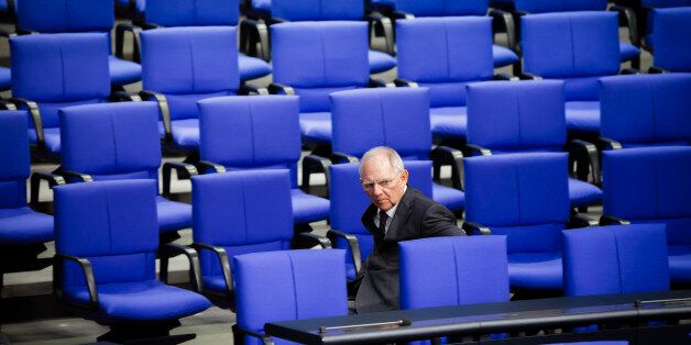 Berlin, Germany - November 22: German Finance Minister Wolfgang Schaeuble attends a meeting of German Bundestag on November 22, 2016 in Berlin, Germany. (Photo by Thomas Trutschel/Photothek via Getty Images)