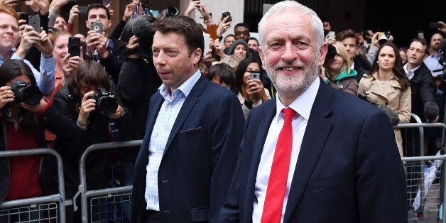 LONDON, ENGLAND - JUNE 09: Labour Leader Jeremy Corbyn leaves Labour Headquarters on June 9, 2017 in London, England. After a snap election was called by Prime Minister Theresa May the United Kingdom went to the polls yesterday. The closely fought election has failed to return a clear overall majority winner and a hung parliament has been declared (Photo by Chris J Ratcliffe/Getty Images)