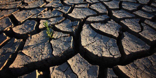 RHODES, GREECE - JULY 16: Dry out ground near rodes city on July 16, 2009 in Rhodes, Greece. Rhodes is the largest of the Greek Dodecanes Islands. Due to climate change and global warming many areas and rivers drying out. (Photo by EyesWideOpen/Getty Images)