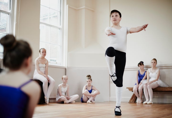 Girls outnumber boys by 20 to 1 in most ballet classes.