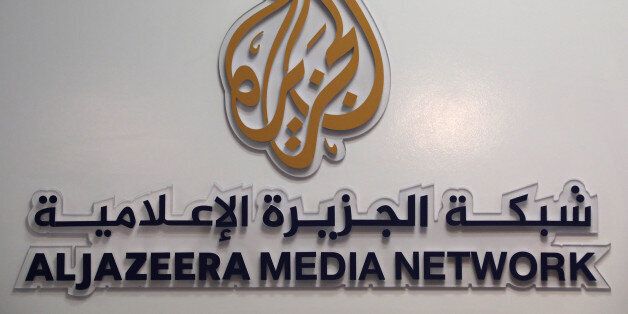 The logo of Al Jazeera Media Network is seen during the annual MIPCOM television programme market in Cannes, France, October 17, 2016. REUTERS/Eric Gaillard