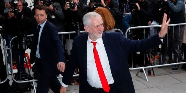Britain's opposition Labour party Leader Jeremy Corbyn arrives at Labour Party headquarters in central London on June 9, 2017 after results in a snap general election showing a hung parliament with Labour gains and the Conservatives losing its majority.British Prime Minister Theresa May faced pressure to resign on Friday after losing her parliamentary majority, plunging the country into uncertainty as Brexit talks loom. The pound fell sharply amid fears the Conservative leader will be unable to form a government and could even be forced out of office after a troubled campaign overshadowed by two terror attacks. / AFP PHOTO / Odd ANDERSEN (Photo credit should read ODD ANDERSEN/AFP/Getty Images)