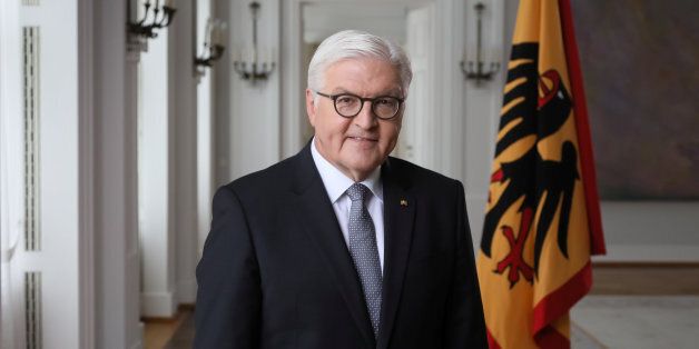 German President Frank-Walter Steinmeier poses after the recording of a television address to support a charity appeal to help Africa 'Gemeinsam gegen Hungersnot' (Together Against Famine) at Bellevue Castle in Berlin, Germany on May 16, 2017. / AFP PHOTO / POOL / REINHARD KRAUSE (Photo credit should read REINHARD KRAUSE/AFP/Getty Images)