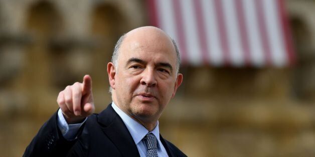 European Union Commissioner for Economic and Financial Affairs, Taxation and Customs Pierre Moscovici is pictured during a G7 summit of Finance Ministers on May 12, 2017 in Bari. / AFP PHOTO / Alberto PIZZOLI (Photo credit should read ALBERTO PIZZOLI/AFP/Getty Images)