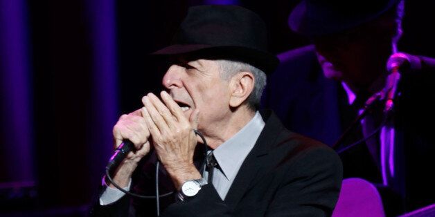NEW YORK - FEBRUARY 19: Musician Leonard Cohen performs at the Beacon Theatre February 19, 2009 in New York City. (Photo by Joe Kohen/WireImage)