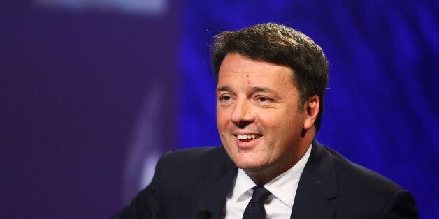 ROME, ITALY - MAY 14: PD Secretary Matteo Renzi attends the 'L'Arena' TV show at Cinecitta Studios on May 14, 2017 in Rome, Italy. (Photo by Ernesto Ruscio/Getty Images)