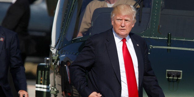 U.S. President Donald Trump is seen at the Naval Air Station Sigonella following the G7 Summit, in Sigonella, Sicily, Italy, May 27, 2017. REUTERS/Darrin Zammit Lupi