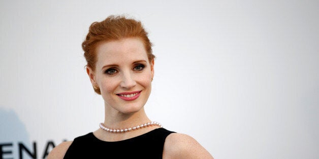 70th Cannes Film Festival â The amfAR's Cinema Against AIDS 2017 event â Photocall Arrivals - Antibes, France. 25/05/2017. Jury member actress Jessica Chastain poses. REUTERS/Stephane Mahe