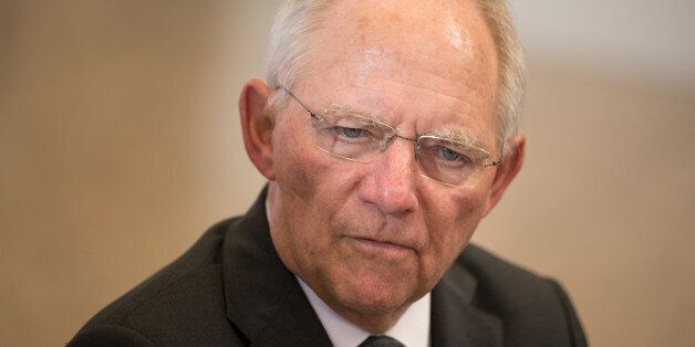 Wolfgang Schaeuble, Germany's finance minister, arrives ahead of a Eurogroup meeting of European finance ministers in Brussels, Belgium, on Monday, May 22, 2017. European Union ministers finalized their Brexit negotiating position a day after the U.K. threatened to quit talks on its departure unless the bloc drops its demands for a divorce payment as high as 100 billion euros ($112 billion). Photographer: Jasper Juinen/Bloomberg via Getty Images