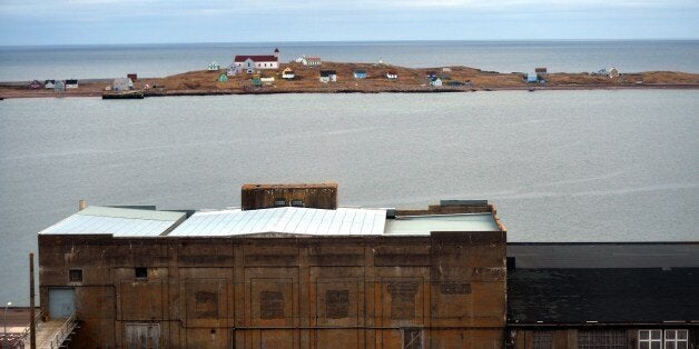 Photo taken on December 22, 2014 shows the old harbour of Saint-Pierre in the French northern Atlantic island of Saint-Pierre-et-Miquelon. AFP PHOTO / STEPHANE DE SAKUTIN (Photo credit should read STEPHANE DE SAKUTIN/AFP/Getty Images)