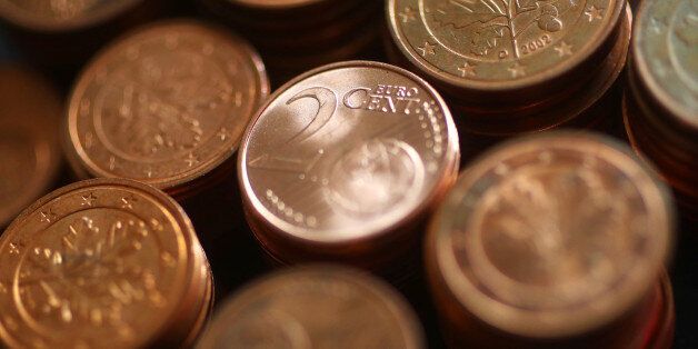 An illustration picture shows euro cent coins, April 8, 2017. REUTERS/Kai Pfaffenbach