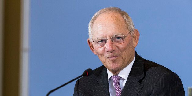 German Finance Minister Wolfgang Schaeuble is pictured during a press conference on Germany's 2017 tax revenue forecast in Berlin, Germany on May 11, 2017. (Photo by Emmanuele Contini/NurPhoto via Getty Images)