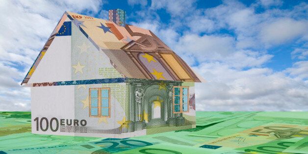 House made of Euro banknotes