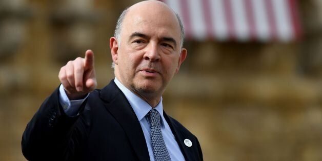 European Union Commissioner for Economic and Financial Affairs, Taxation and Customs Pierre Moscovici is pictured during a G7 summit of Finance Ministers on May 12, 2017 in Bari. / AFP PHOTO / Alberto PIZZOLI (Photo credit should read ALBERTO PIZZOLI/AFP/Getty Images)