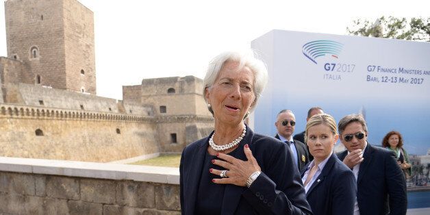 Managing Director of the International Monetary Fund (IMF) Christine Lagarde arrives for a G7 summit of Finance Ministers on May 12, 2017 in Bari. / AFP PHOTO / Filippo MONTEFORTE (Photo credit should read FILIPPO MONTEFORTE/AFP/Getty Images)