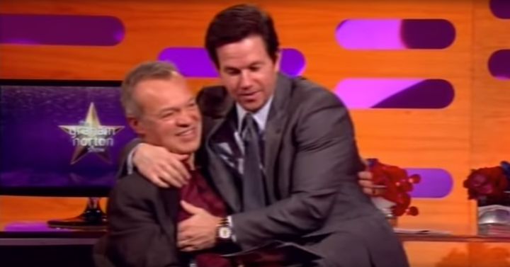 Mark Wahlberg cosies up to Graham Norton on the show in 2013.