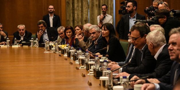 Kick up meeting of the new cabinett Tsipras in Athens, on November 6, 2016. (Photo by Wassilios Aswestopoulos/NurPhoto via Getty Images)
