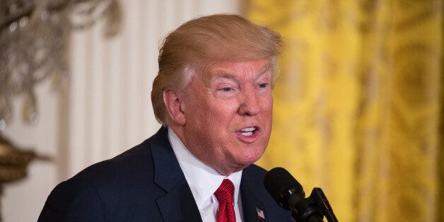 President Trump and Prime Minister Paolo Gentiloni of Italy, held a joint press conference in the East Room of the White House, on Thursday, April 20, 2017. (Photo by Cheriss May/NurPhoto via Getty Images)