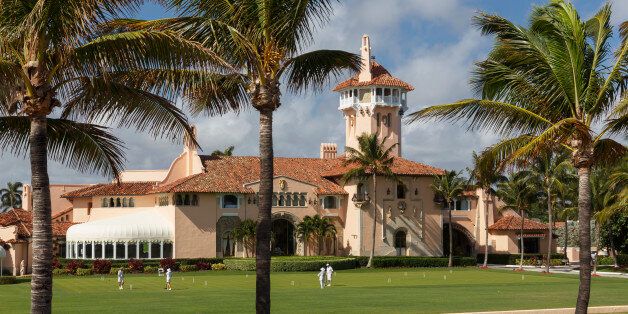 Grand interior reception at Donald Trump's Mar-a-Lago Estate in Florida