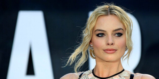 Australian actress Margot Robbie poses at the European premiere of the film