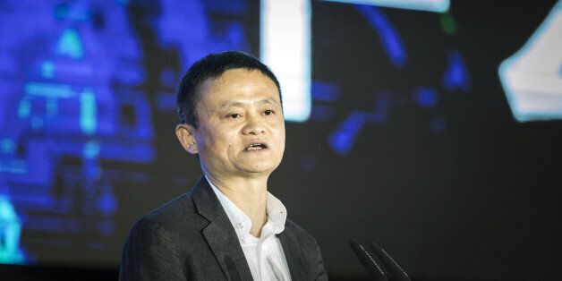 Billionaire Jack Ma, chairman of Alibaba Group Holding Ltd., speaks during a session at the China Green Companies Summit in Zhengzhou, China, on Sunday, April 23, 2017. MaÂ said society should prepare for decades of pain as the internet disrupts the economy. Photographer: Qilai Shen/Bloomberg via Getty Images