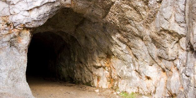 'Cave entrance. Ruggles Mine, Grafton, New Hampshire, USA.'