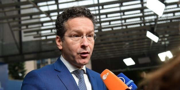 Eurogroup President and Dutch Finance Minister Jeroen Dijsselbloem speaks to the press during an Economic and Financial (ECOFIN) Affairs Council meeting at the European Council, in Brussels, on February 21, 2017. / AFP / EMMANUEL DUNAND (Photo credit should read EMMANUEL DUNAND/AFP/Getty Images)
