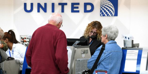 The United Airlines terminal on display at O'hare International Airport on Tuesday, April 11, 2017, in Chicago, IL. United Airlines lost nearly a billion dollars in market value this morning one day after a video showed a man was dragged off an overbooked flight. (Photo by Patrick Gorski/NurPhoto via Getty Images)