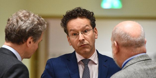 Eurogroup President and Dutch Finance Minister Jeroen Dijsselbloem is pictured ahead of a Eurogroup finance ministers meeting at the European Council in Brussels, on March 20, 2017. / AFP PHOTO / EMMANUEL DUNAND (Photo credit should read EMMANUEL DUNAND/AFP/Getty Images)