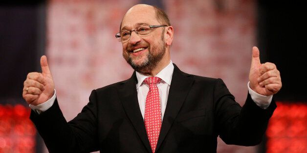Incoming Social Democratic Party (SPD) leader and candidate in the upcoming general elections Martin Schulz after addressing an SPD party convention in Berlin, Germany, March 19, 2017. REUTERS/Axel Schmidt