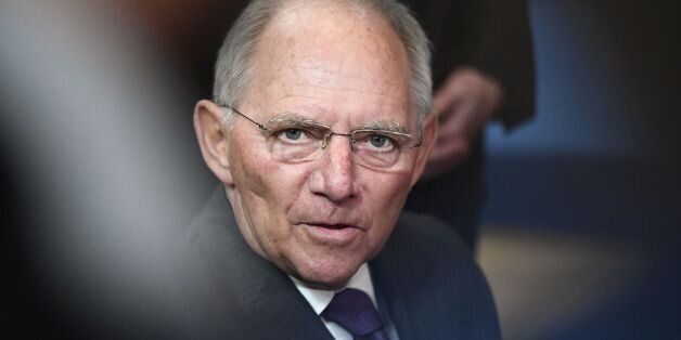 German Finance Minister Wolfgang Schauble attends an Eurogroup finance ministers meeting at the European Council in Brussels, on March 20, 2017. / AFP PHOTO / EMMANUEL DUNAND (Photo credit should read EMMANUEL DUNAND/AFP/Getty Images)