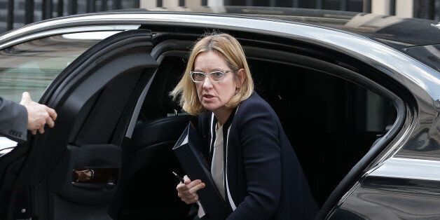 British Home Secretary Amber Rudd arrives outside 10 Downing Street in central London, on March 28, 2017.British Prime Minister Theresa May will send a letter to EU President Donald Tusk with Britain's formal departure notification on Wednesday, opening up a two-year negotiating window before Britain actually leaves the bloc in 2019. / AFP PHOTO / Daniel LEAL-OLIVAS (Photo credit should read DANIEL LEAL-OLIVAS/AFP/Getty Images)