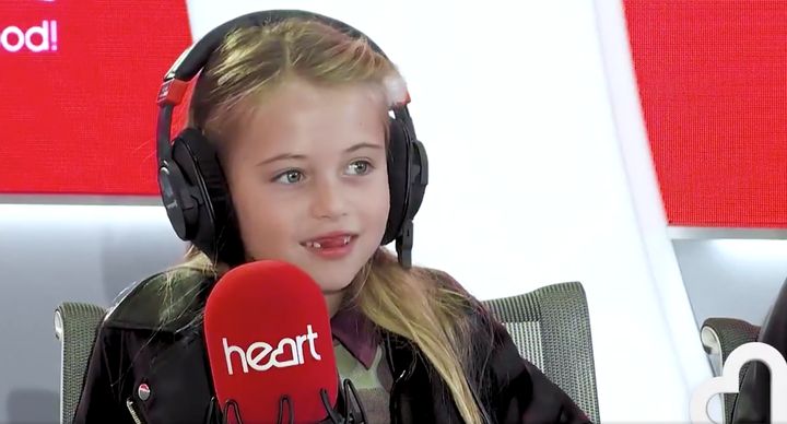 Seven-year-old Hollie on Heart