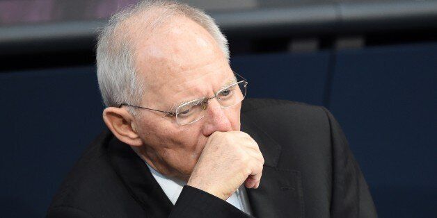 BERLIN, GERMANY - MARCH 09: German Finance Minister Wolfgang Schaeuble attends the session at the Bundestag, the German Parliament in Berlin, Germany on March 09, 2017. (Photo by Maurizio Gambarini/Anadolu Agency/Getty Images)