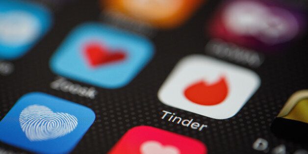 LONDON, ENGLAND - NOVEMBER 24: The 'Tinder' app logo is seen amongst other dating apps on a mobile phone screen on November 24, 2016 in London, England. Following a number of deaths linked to the use of anonymous online dating apps, the police have warned users to be aware of the risks involved, following the growth in the scale of violence and sexual assaults linked to their use. (Photo by Leon Neal/Getty Images)
