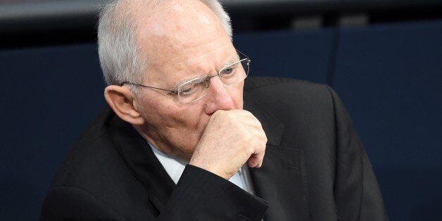 BERLIN, GERMANY - MARCH 09: German Finance Minister Wolfgang Schaeuble attends the session at the Bundestag, the German Parliament in Berlin, Germany on March 09, 2017. (Photo by Maurizio Gambarini/Anadolu Agency/Getty Images)