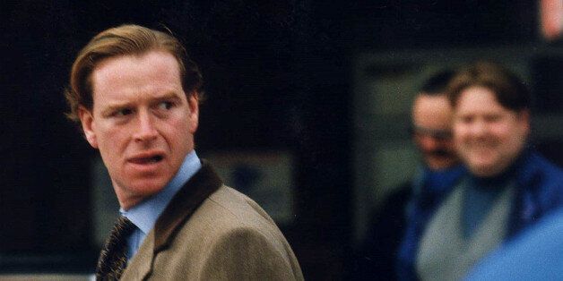 James Hewitt, former lover of Diana, Princess of Wales emerges from a discount shopping warehouse in Exeter, Devon December 6. Former cavalry officer Hewitt has kept a low profile since the Princess spoke of their affair in a BBC-Panorama interview last month