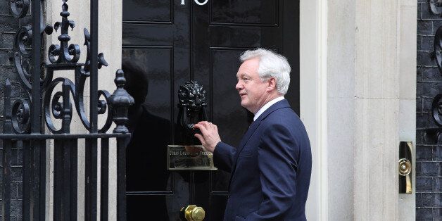 LONDON, ENGLAND - MARCH 13: British Secretary of State for Exiting the European Union (Brexit Minister) David Davis arrives at Number 10 Downing Street on March 13, 2017 in London, England. Reports suggest that Article 50 could be triggered this week, beginning the process that will take Britain out of the European Union. British Prime Minister Theresa May has pledged to begin the procedure by the end of March. (Photo by Dan Kitwood/Getty Images)