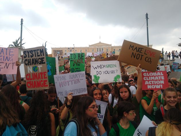 Η γενική απεργία των μαθητών για την κλιματική αλλαγή σε όλο τον