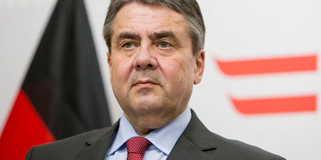 VIENNA, AUSTRIA - FEBRUARY 27: German Foreign Minister and Vice Chancellor Sigmar Gabriel speaks to the media on February 27, 2017 in Vienna, Austria. Gabriel is on a one day trip to Austria and Italy to hold political talks with members of the governments. (Photo by Inga Kjer/Photothek via Getty Images)
