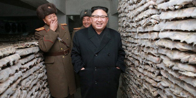 North Korean leader Kim Jong Un inspects the Headquarters of Large Combined Unit 966 of the Korean People's Army (KPA) in this undated photo released by North Korea's Korean Central News Agency (KCNA) in Pyongyang on March 1, 2017. KCNA/via REUTERS ATTENTION EDITORS - THIS PICTURE WAS PROVIDED BY A THIRD PARTY. REUTERS IS UNABLE TO INDEPENDENTLY VERIFY THE AUTHENTICITY, CONTENT, LOCATION OR DATE OF THIS IMAGE. FOR EDITORIAL USE ONLY. NOT FOR SALE FOR MARKETING OR ADVERTISING CAMPAIGNS. NO THIRD PARTY SALES. NOT FOR USE BY REUTERS THIRD PARTY DISTRIBUTORS. SOUTH KOREA OUT. NO COMMERCIAL OR EDITORIAL SALES IN SOUTH KOREA.