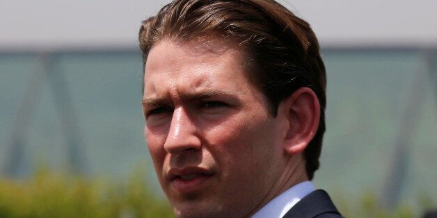 Austrian Foreign Minister Sebastian Kurz leaves after a ceremony in the Hall of Remembrance at Yad Vashem Holocaust Memorial in Jerusalem May 16, 2016. REUTERS/Ammar Awad
