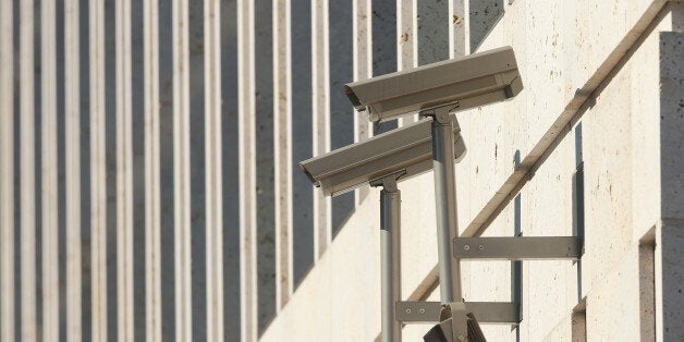 BERLIN, GERMANY - SEPTEMBER 27: Surveillance cameras stand at the new headquarters of the German Federal Intelligence Service (Bundesnachrichtendienst, or BND) on September 27, 2016 in Berlin, Germany. The Bundestag, Germany's parliament, is likely to soon pass new legislation that will expand the legal abilities of the BND, particularly in spheres that include surveillance and domestic data gathering. (Photo by Sean Gallup/Getty Images)