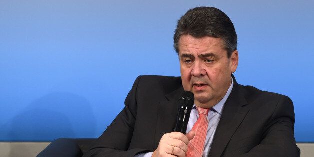 German Foreign Minister Sigmar Gabriel attends a panel discussion during the 2nd day of the 53rd Munich Security Conference (MCS) in Munich, southern Germany, on February 18, 2017. / AFP / Christof STACHE (Photo credit should read CHRISTOF STACHE/AFP/Getty Images)