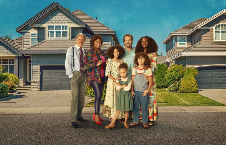 ABC's "Mixed-ish" stars Gary Cole as Harrison Johnson, Christina Anthony as Denise, Arica Himmel as Bow Johnson, Mykal-Michel