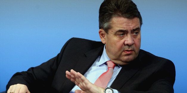 MUNICH, GERMANY - FEBRUARY 18: Sigmar Gabriel, German Minister of Foreign Affairs participates in panel talk at the 2017 Munich Security Conference on February 18, 2017 in Munich, Germany. The 2017 Munich Security Conference, which brings together leading government figures from across the globe to discuss issues of common security concern, is taking place in the wake of the ascendence of Donald Trump to the U.S. presidency and the appointment of a new U.S. government cabinet. Trump has repeatedly called for a more isolationist United States, which has caused alarm among many world leaders concerned about the U.S.'s continued commitment to matters of global security. (Photo by Johannes Simon/Getty Images)