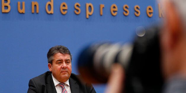 German Economy Minister Sigmar Gabriel addresses a news conference in Berlin Germany, December 19, 2016. REUTERS/Fabrizio Bensch